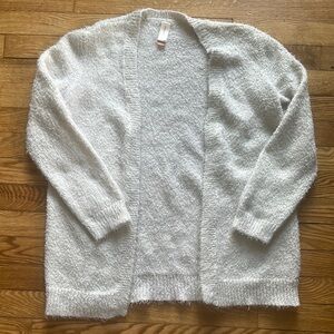 No Boundaries White Chunky Knit Cardigan Sweater